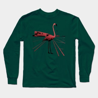 A Flamingo at the mall parking lot Long Sleeve T-Shirt